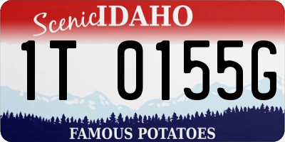 ID license plate 1T0155G