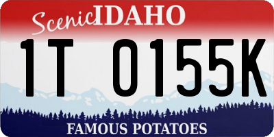 ID license plate 1T0155K