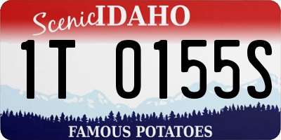 ID license plate 1T0155S