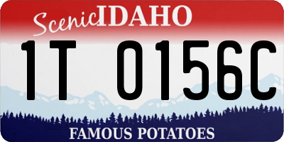 ID license plate 1T0156C