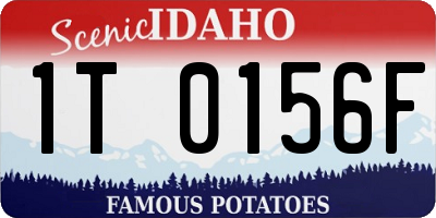 ID license plate 1T0156F