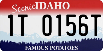 ID license plate 1T0156T