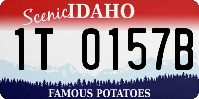 ID license plate 1T0157B