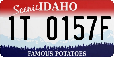 ID license plate 1T0157F