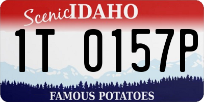 ID license plate 1T0157P