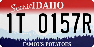 ID license plate 1T0157R