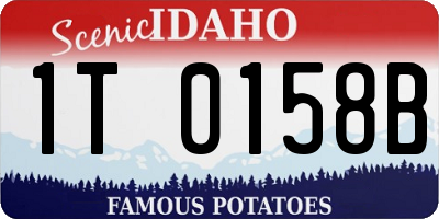 ID license plate 1T0158B
