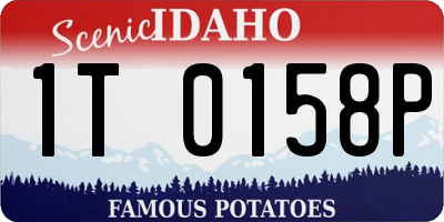 ID license plate 1T0158P