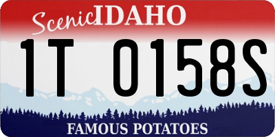 ID license plate 1T0158S