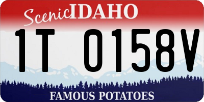 ID license plate 1T0158V