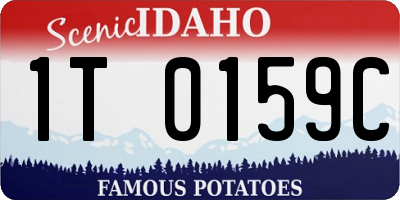 ID license plate 1T0159C