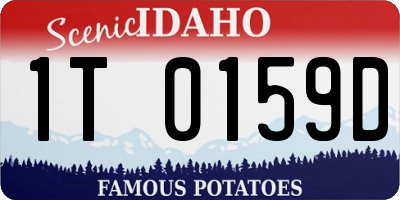 ID license plate 1T0159D