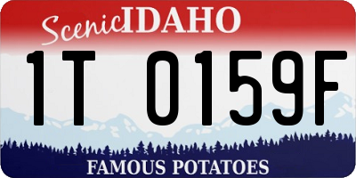 ID license plate 1T0159F