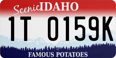 ID license plate 1T0159K