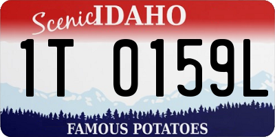 ID license plate 1T0159L