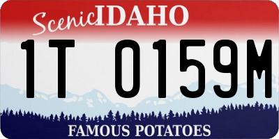 ID license plate 1T0159M