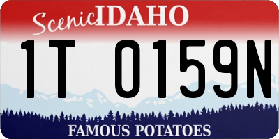 ID license plate 1T0159N