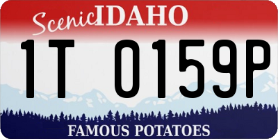 ID license plate 1T0159P