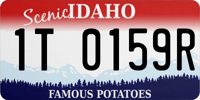 ID license plate 1T0159R