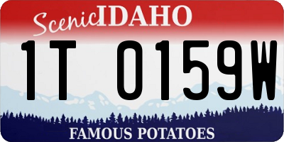ID license plate 1T0159W