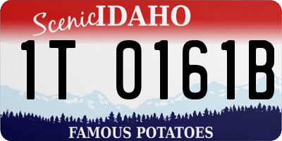 ID license plate 1T0161B