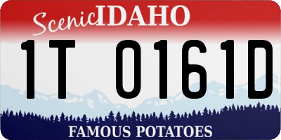 ID license plate 1T0161D