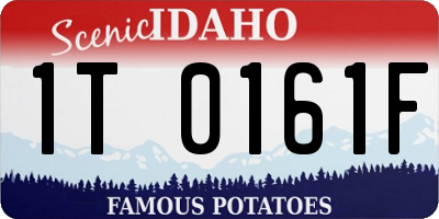 ID license plate 1T0161F