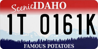ID license plate 1T0161K