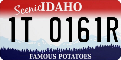 ID license plate 1T0161R
