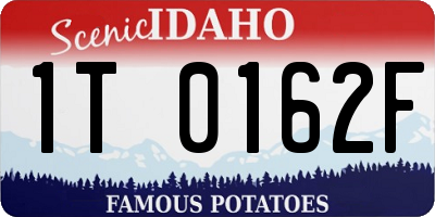 ID license plate 1T0162F