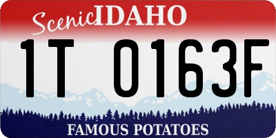 ID license plate 1T0163F