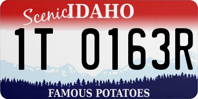 ID license plate 1T0163R