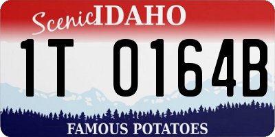 ID license plate 1T0164B