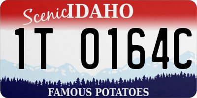 ID license plate 1T0164C