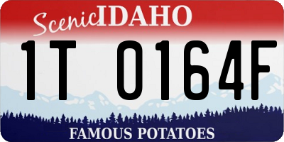 ID license plate 1T0164F