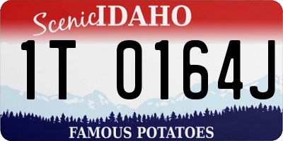 ID license plate 1T0164J