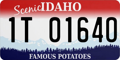 ID license plate 1T0164O