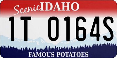 ID license plate 1T0164S