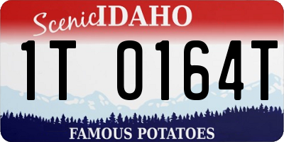 ID license plate 1T0164T