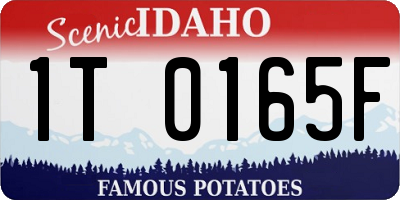 ID license plate 1T0165F