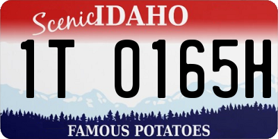 ID license plate 1T0165H