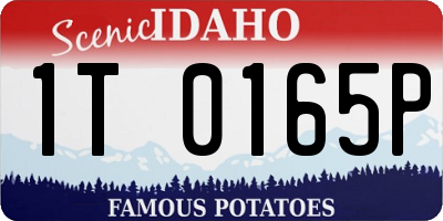 ID license plate 1T0165P