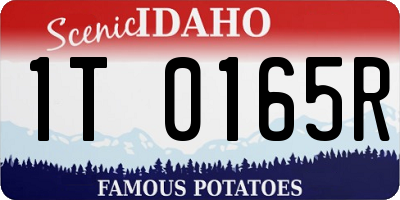 ID license plate 1T0165R