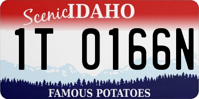 ID license plate 1T0166N
