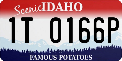 ID license plate 1T0166P