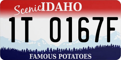 ID license plate 1T0167F
