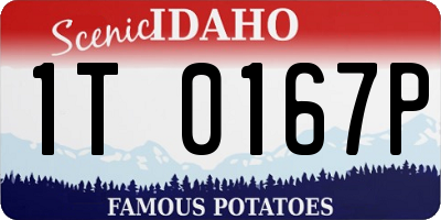 ID license plate 1T0167P