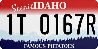 ID license plate 1T0167R