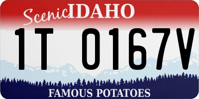 ID license plate 1T0167V