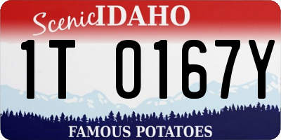 ID license plate 1T0167Y